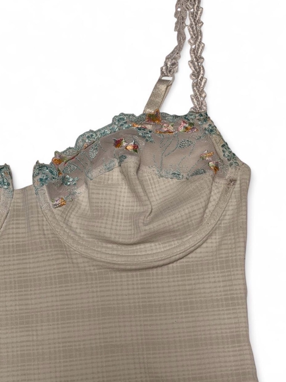Authentic vintage early 2000s Bruno Banani sheer mesh underwire camisole top - Picture 4 of 7